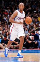 Chauncey Billups dribbles the ball during his first game back in 2012.JPG