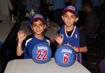 Two Young Clipper fans at the Clippers Basketbowl 2014 event