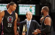 Clipper Teammates Wesley Johnson & Chris Paul Conference with Lawrence Frank