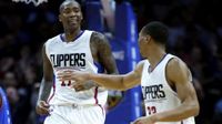 Jamal Crawford & Wes Johnson Celebrate after a play in 2016